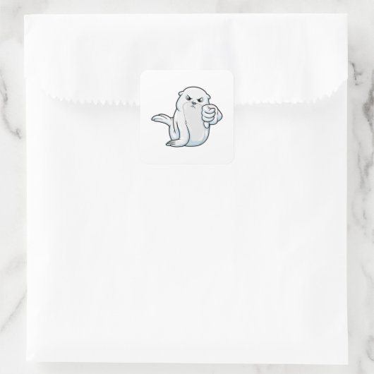 Sticker Carré Sceller avec désapprobation (Sac)