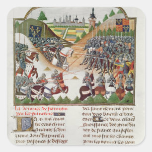 Sticker Carré Scène de bataille f.183 du franc 2691, par Jehan