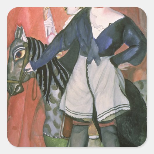 Sticker Carré Scène de cirque, 1917 (Devant)