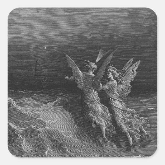 Sticker Carré Scène de "Le Rime de l'Ancien Marinier" 2 (Devant)