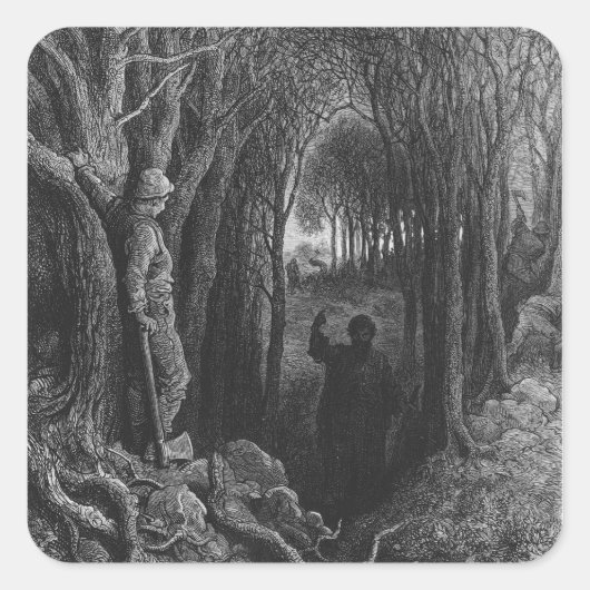 Sticker Carré Scène de "Le Rime de l'Ancien Marinier" 2 (Devant)