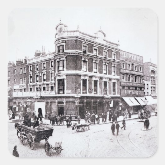 Sticker Carré Scène de Pentonville Road, Islington, Londres (Devant)