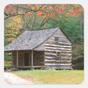 Sticker Carré Scène Historique Cabine De Journal Dans Smoky