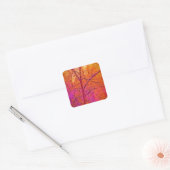 Sticker Carré Scène Impressionniste Pastel (Enveloppe)