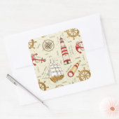 Sticker Carré Scène Océanique (Enveloppe)