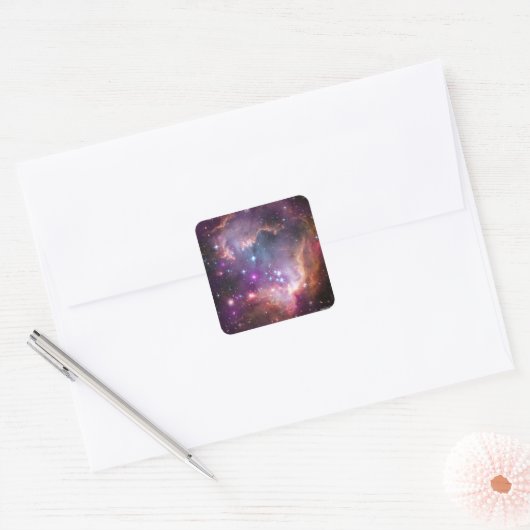 Sticker Carré Scène spatiale (Enveloppe)