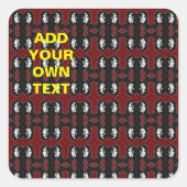 Sticker Carré Sci-Fi (Devant)