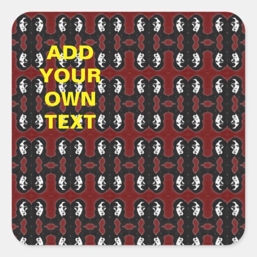 Sticker Carré Sci-Fi (Devant)