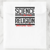 Sticker Carré Science = faits et religion = faits alternatifs (Sac)