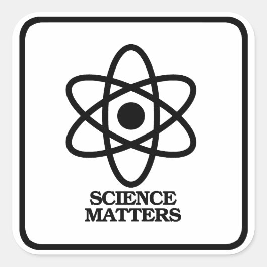 Sticker Carré Science Matters - Symbole scientifique — - Pro-Sci (Devant)