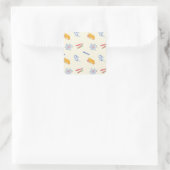 Sticker Carré Science-pattern (Sac)