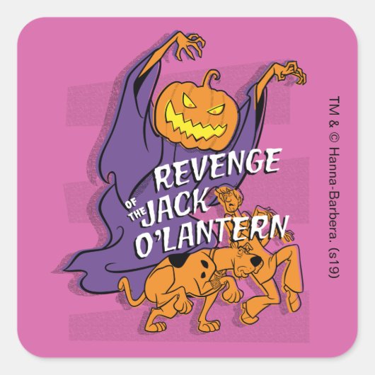 Sticker Carré Scooby-Doo | Revenge de la Lanterne Jack O' (Devant)