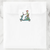 Sticker Carré Scooter de mobilité (Sac)