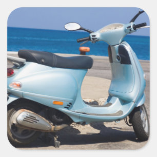 Sticker Carré Scooter sur la plage   Ephesus, Turquie