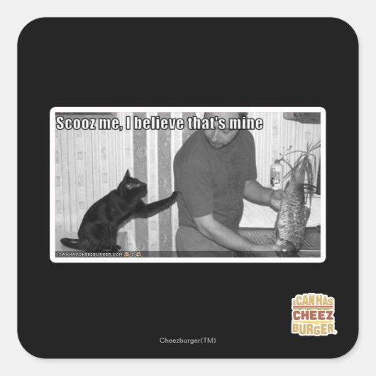 Sticker Carré Scooz moi, je crois que c'est le mien (Devant)