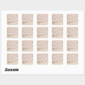 Sticker Carré Score sheet of 'Moonlight Sonata' (Feuille)