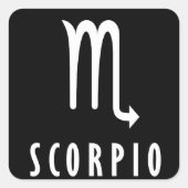 Sticker Carré Scorpio signe zodiaque (Devant)