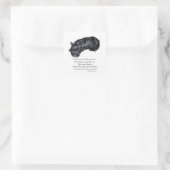 Sticker Carré Scottish Terrier Rainbow Bridge (Sac)