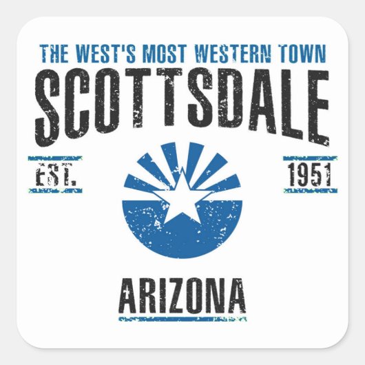 Sticker Carré Scottsdale (Devant)