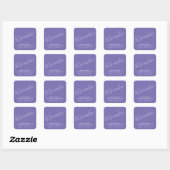 Sticker Carré Script Black Soy Vegan Candler Lavender (Feuille)