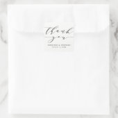 Sticker Carré Script chic | MERCI MARIAGE (Sac)