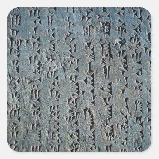 Sticker Carré Script Cuneiform (Devant)