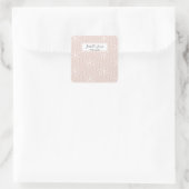 Sticker Carré script géométrique stylisé personnalisé école iPad (Sac)