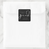 Sticker Carré Script Grad signature (Sac)