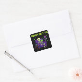 Sticker Carré Scrolly Polly-Itis – 99% Contenu, 1% Conscience (Enveloppe)