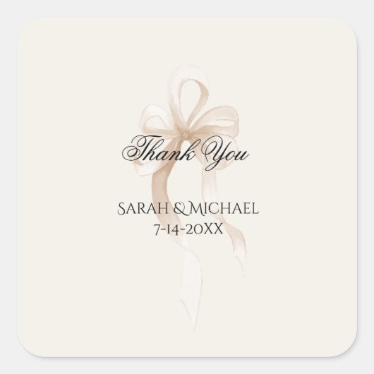 Sticker Carré Se marier Wedding (Devant)