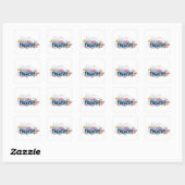 Sticker Carré se pavaner dans l'amitié (Feuille)