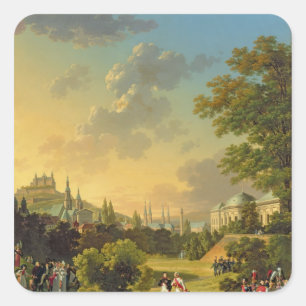 Sticker Carré Se réunir entre le napoléon I et le Ferdinand II