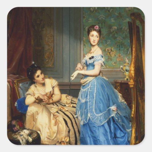 Sticker Carré Se vêtir, 1869 (Devant)