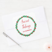 Sticker Carré Seal, Noël, Gîtes (Enveloppe)