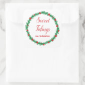 Sticker Carré Seal, Noël, Gîtes (Sac)