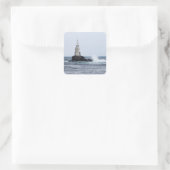 Sticker Carré Seascap with lighthouse (Sac)
