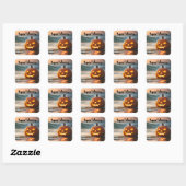 Sticker Carré Seashore Halloween Jack-o-Lantern (Feuille)