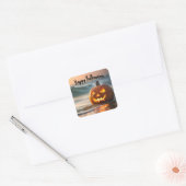 Sticker Carré Seashore Halloween Jack-o-Lantern (Enveloppe)