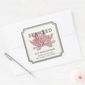 Sticker Carré Seaweed Soy Wax Candle Label (Enveloppe)