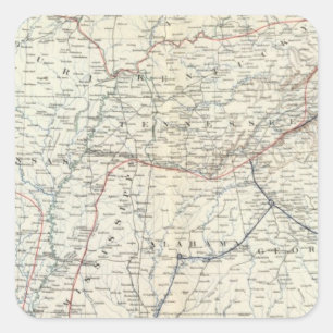 Sticker Carré Section des USA de Colton