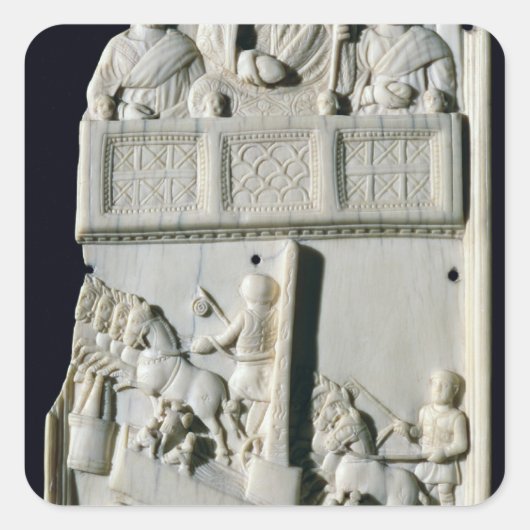 Sticker Carré Section d'un diptyque (Devant)