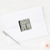 Sticker Carré Section d'un diptyque (Enveloppe)