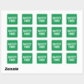 STICKER CARRÉ SÉCURITÉ EN PREMIER (Feuille)