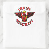Sticker Carré Sécurité Trump (Sac)