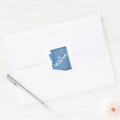 Sticker Carré Sedona Arizona Wood Grain (Enveloppe)