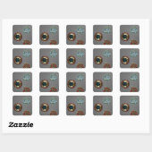 Sticker Carré Sélection de broches costumées (Feuille)