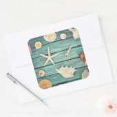 Sticker Carré Sélection Des Coquillages (Enveloppe)