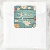 Sticker Carré Sélection Des Coquillages (Sac)