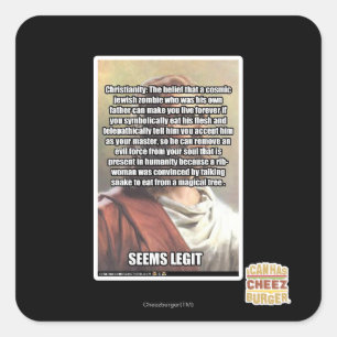 Sticker Carré Semble la pièce de théâtre