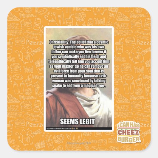 Sticker Carré Semble Legit (Devant)